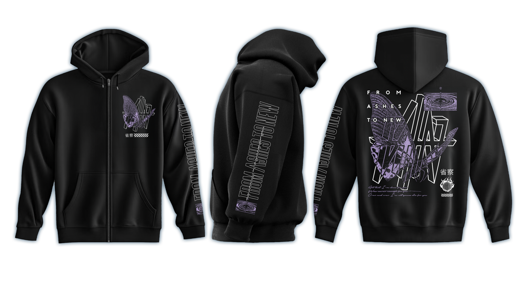Butterfly Zip-up Hoodie