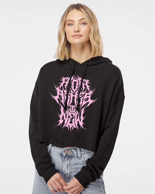 Death Metal Crop Hoodie